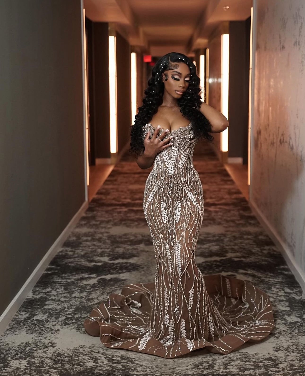 Diamond Fiore Illusion Gown (DEPOSIT ONLY)