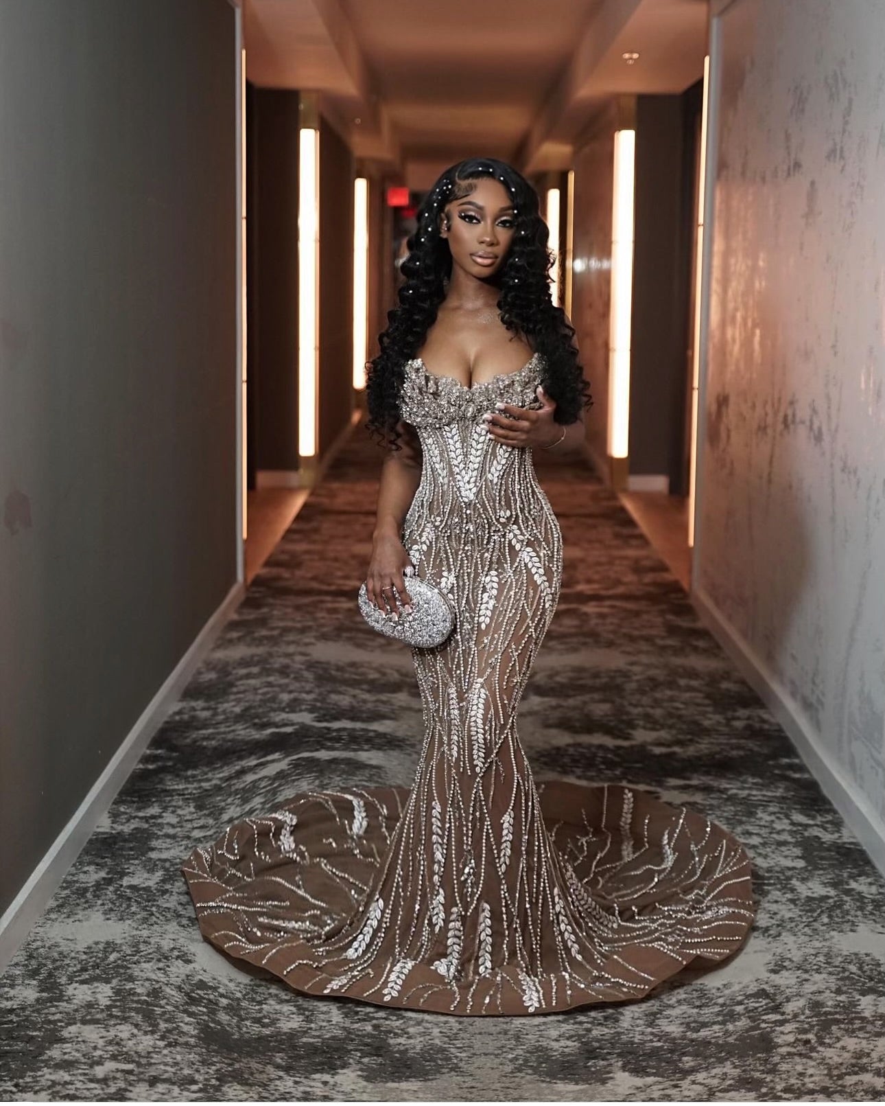 Diamond Fiore Illusion Gown (DEPOSIT ONLY)