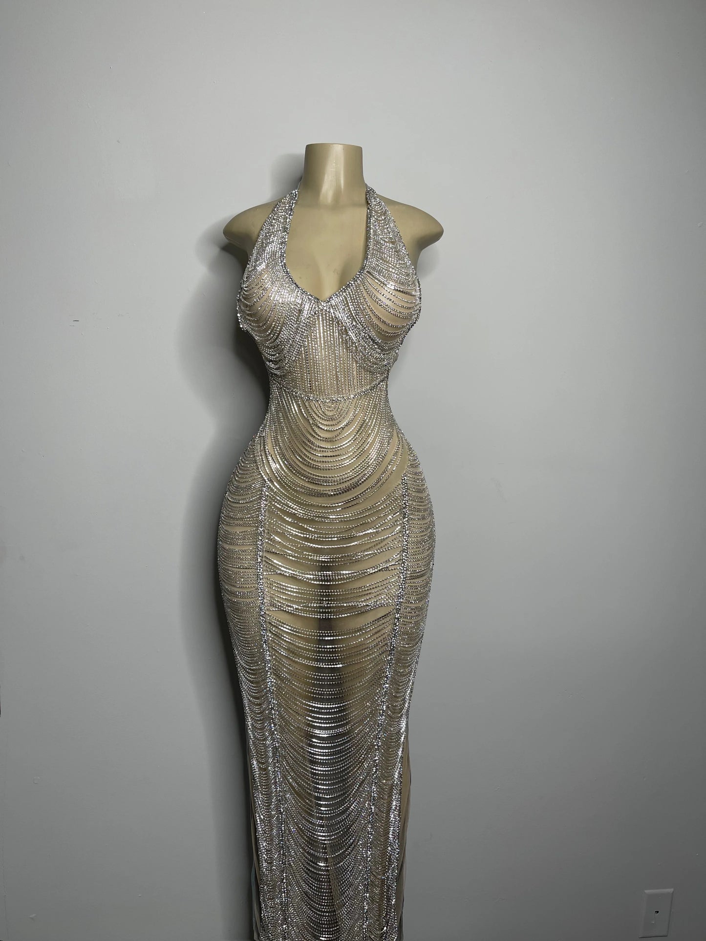 Diamond Chain Couture Gown