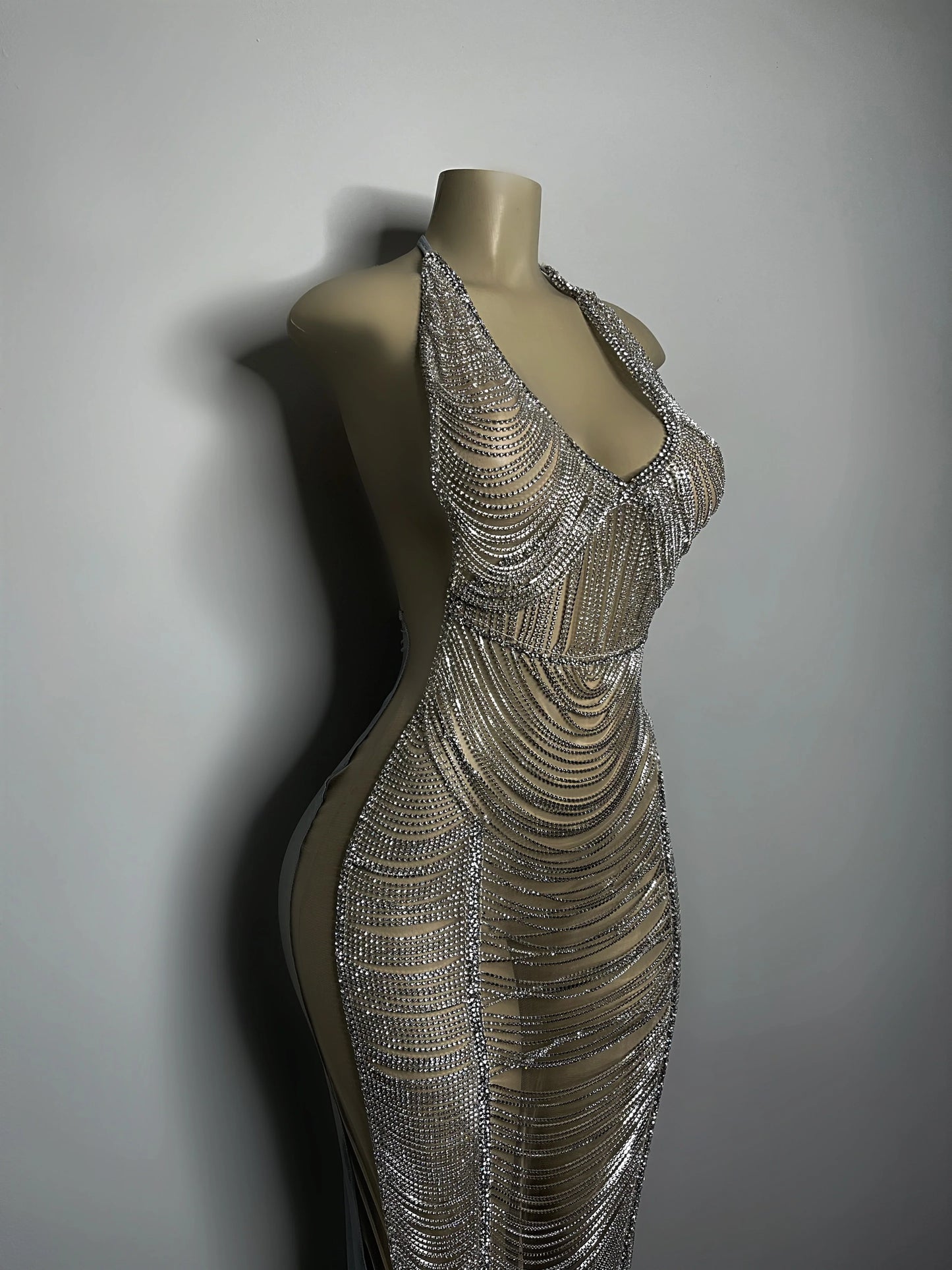 Diamond Chain Couture Gown
