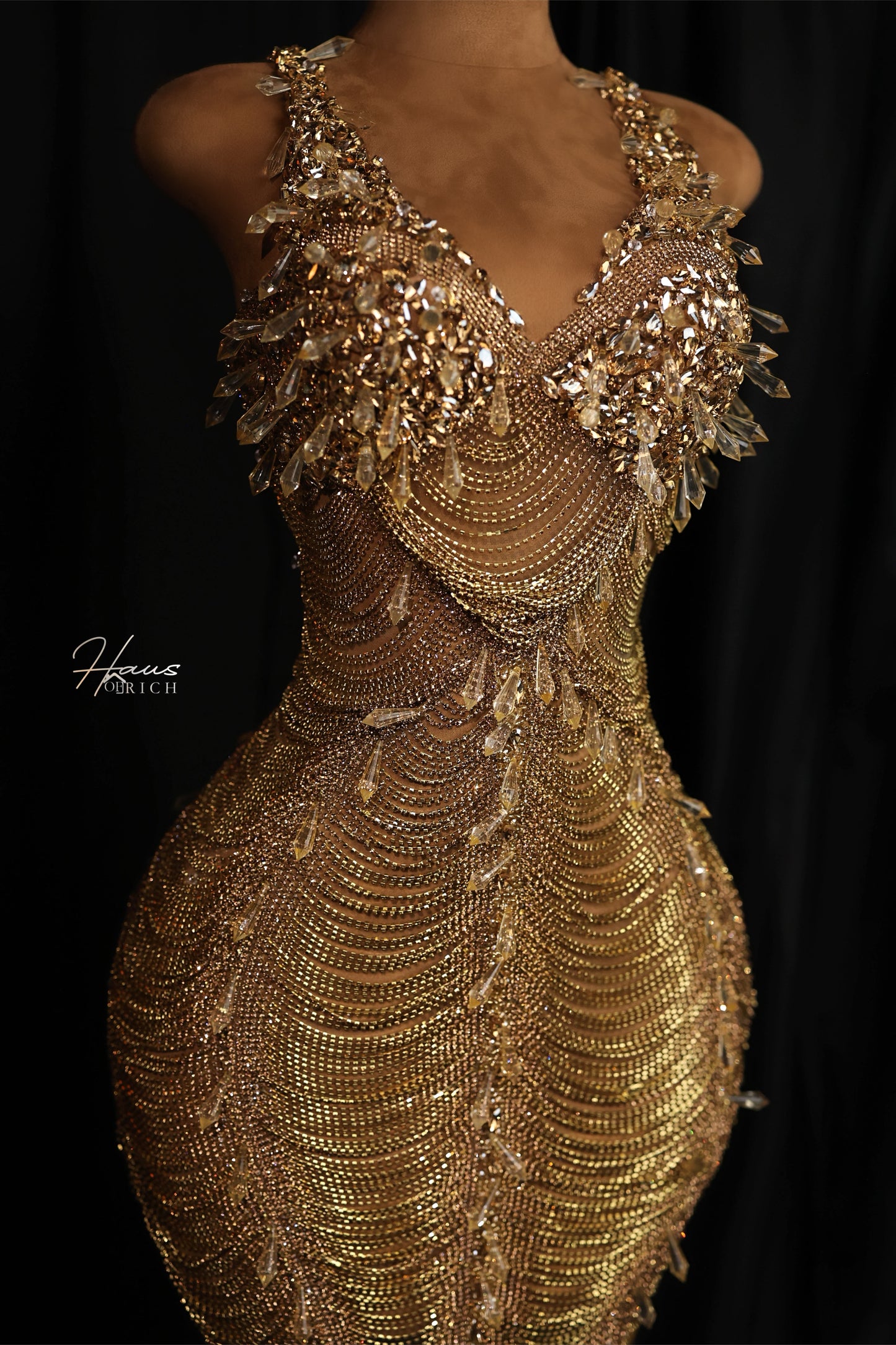 Diamond Chain Haute Couture Gown 
Fall 2023 Collection DEPOSIT ONLY