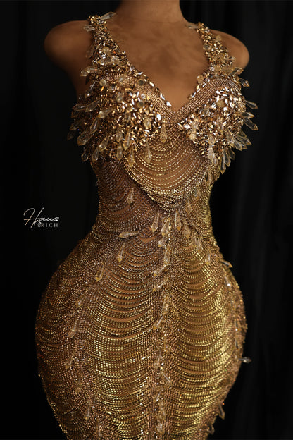 Diamond Chain Haute Couture Gown 
Fall 2023 Collection DEPOSIT ONLY