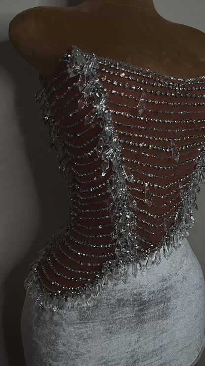 Diamond Crystal Cove Corset Dress